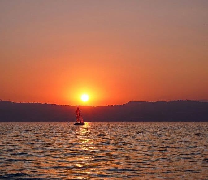 Tramonto sul Lago
